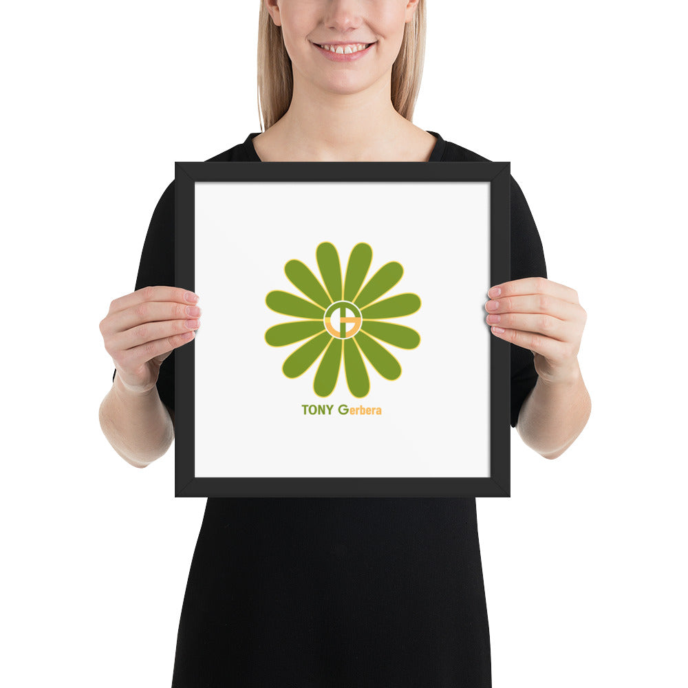 TONY Gerbera #7 Framed Poster Wall Art