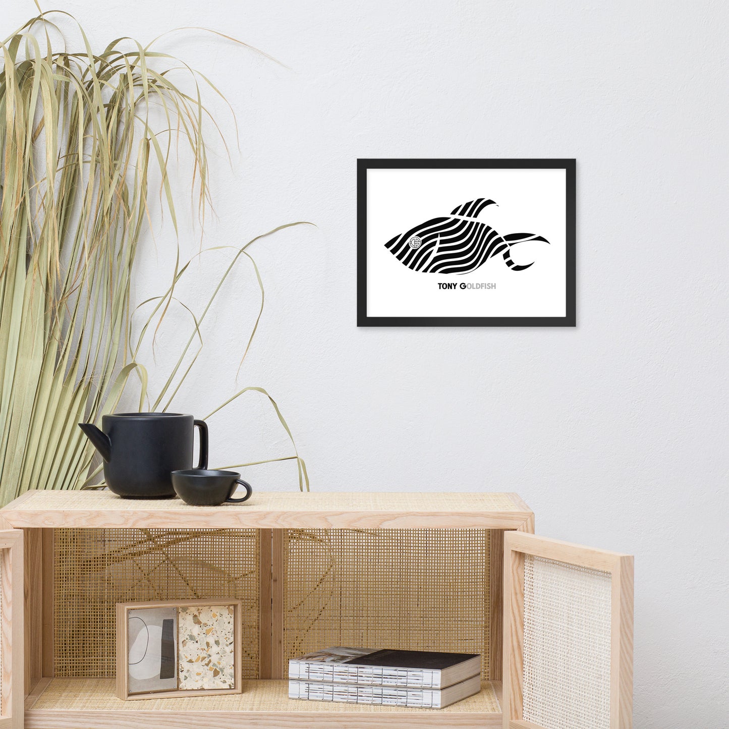 TONY Goldfish Framed Poster Wall Art