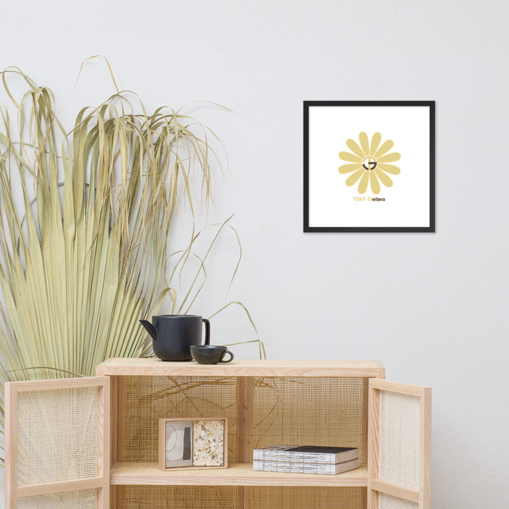TONY Gerbera #9 Framed Poster Wall Art
