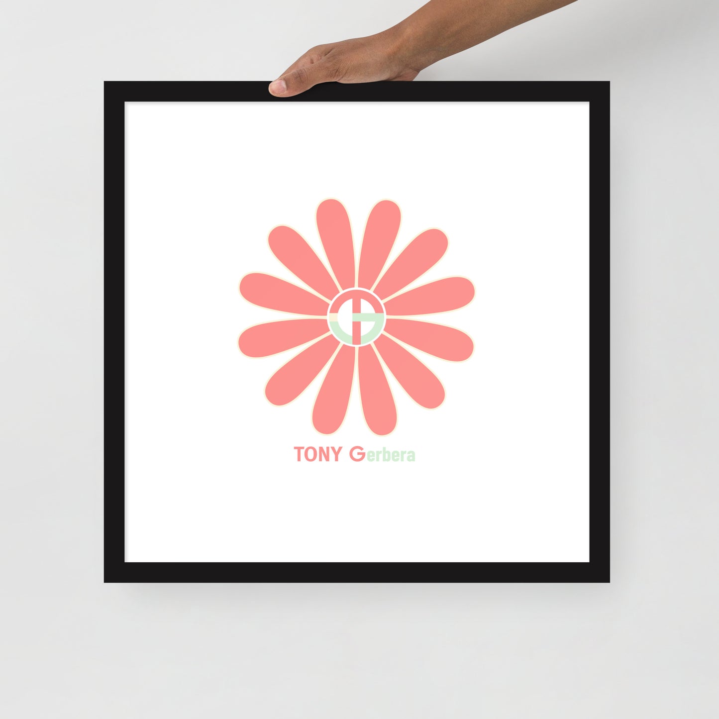 TONY Gerbera #4 Framed Poster Wall Art