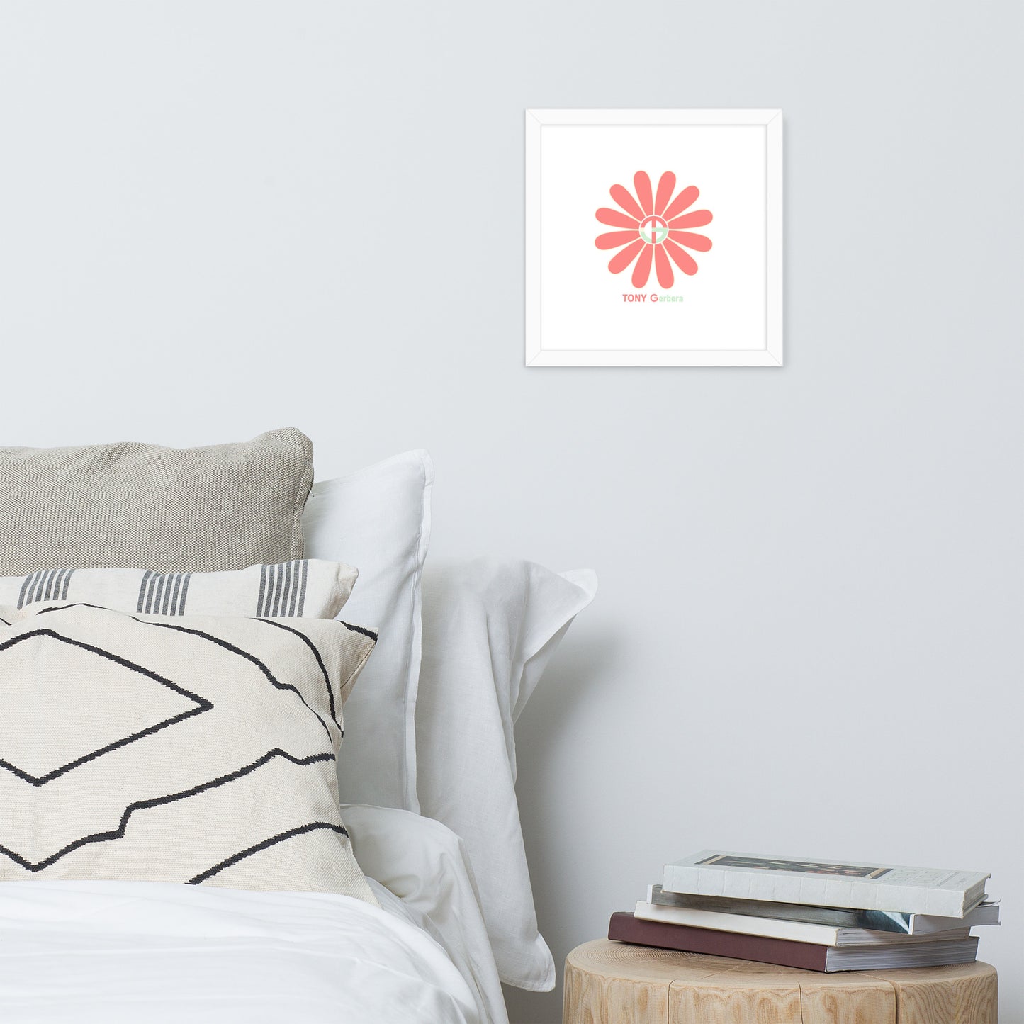 TONY Gerbera #4 Framed Poster Wall Art