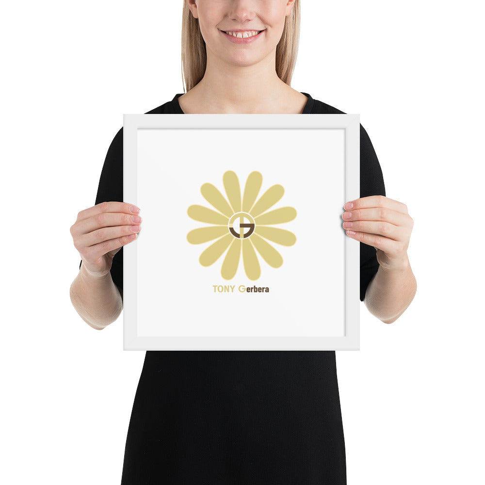 TONY Gerbera #9 Framed Poster Wall Art