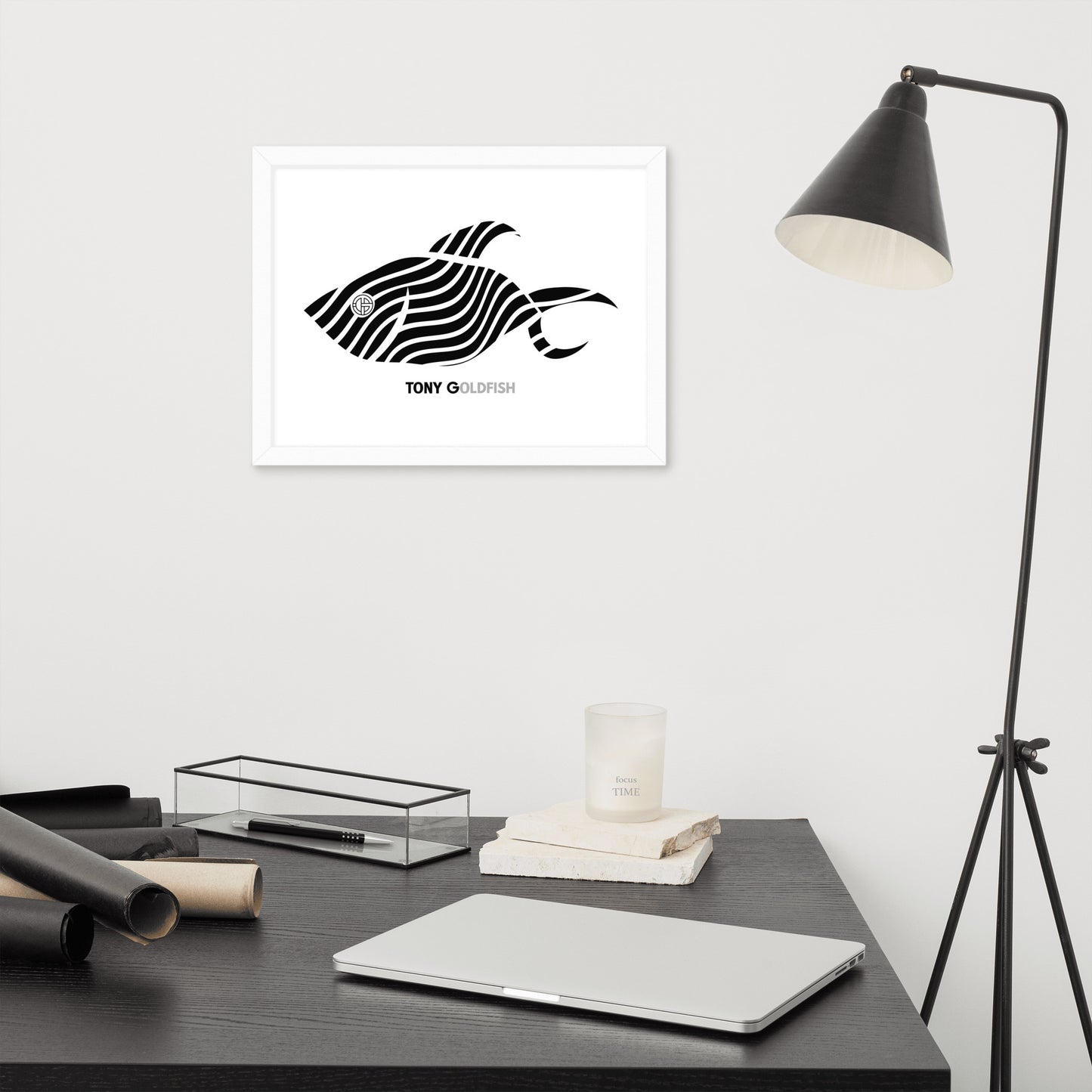 TONY Goldfish Framed Poster Wall Art