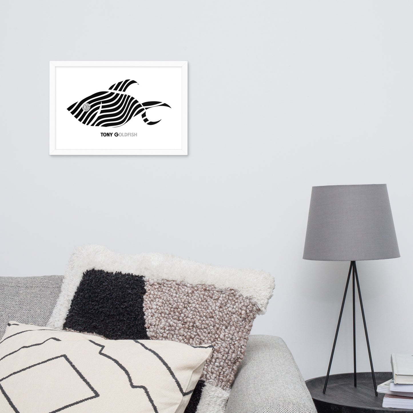 TONY Goldfish Framed Poster Wall Art