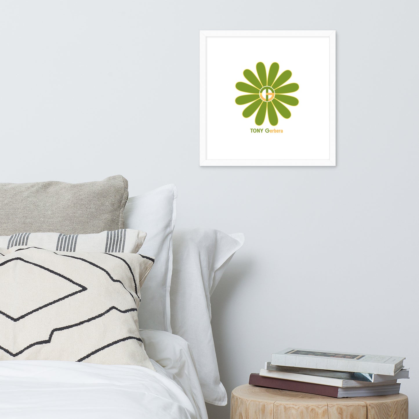 TONY Gerbera #7 Framed Poster Wall Art