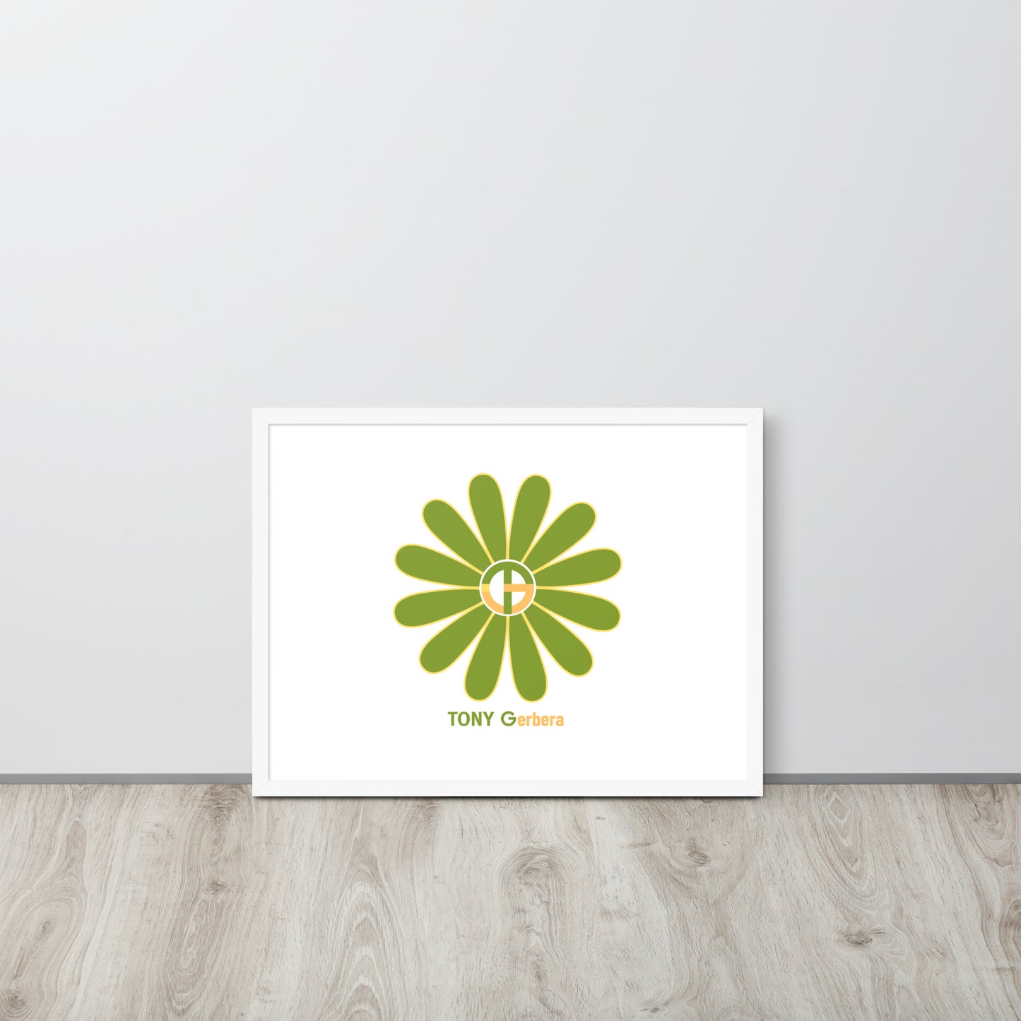 TONY Gerbera #7 Framed Poster Wall Art
