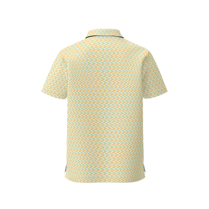 TONY G Women's Classic Fit Polo Shirt, adorned with the TG Logo #8 Monogram Pattern