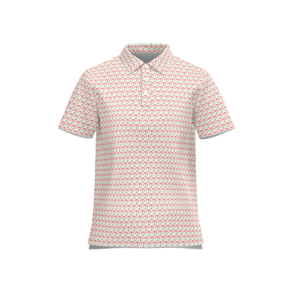 TONY G Women's Classic Fit Polo Shirt, adorned with the TG Logo #4 Monogram Pattern
