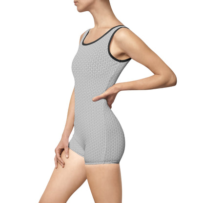 TONY G Women's Vintage Swimsuit, adorned with the TG Logo Outline Monogram Pattern