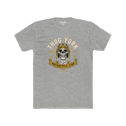 THUG YORK By TONY G Men's Cotton Crew Tee, featuring the Motorcycle Club design