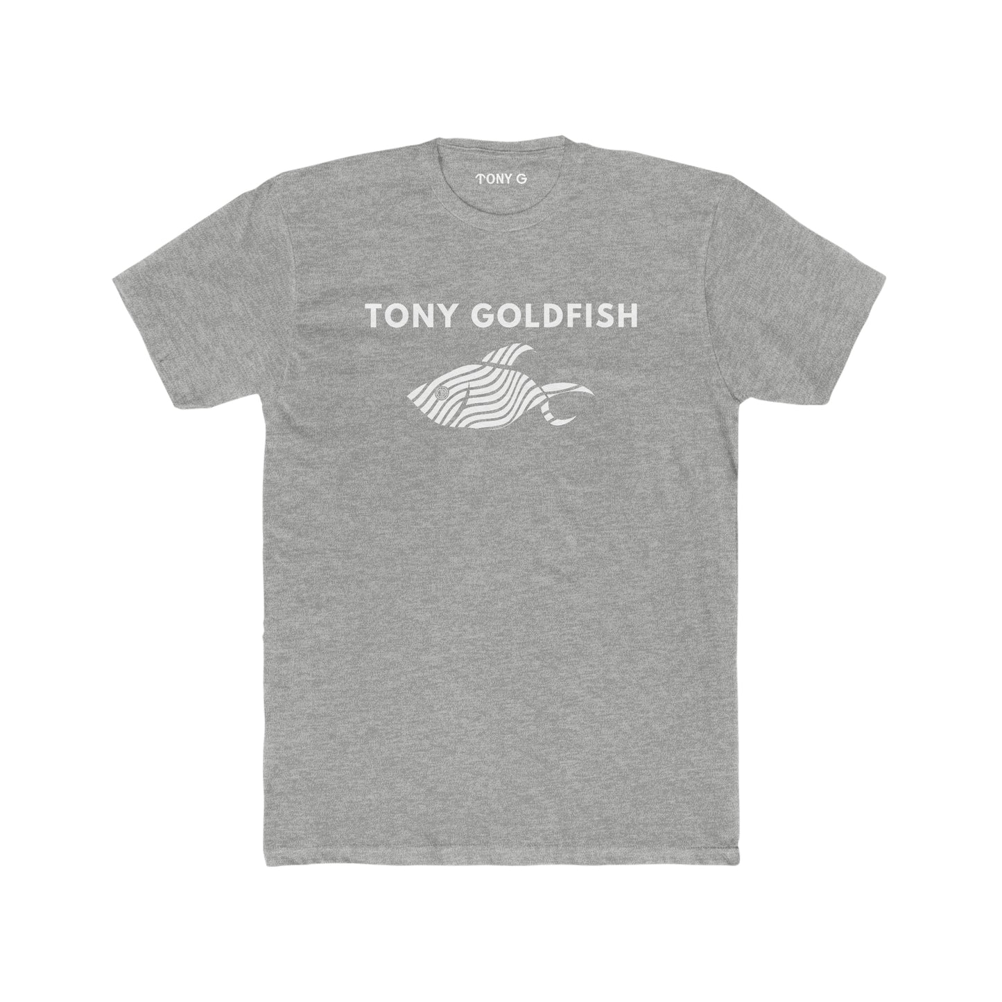 TONY Goldfish Men's Cotton Crew Tee, featuring the TONY Goldfish design