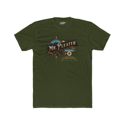 Mr. Pleater By TONY G Men's Cotton Crew Tee, featuring the Mr. Pleater Handcrafted Pleater Board 2 design