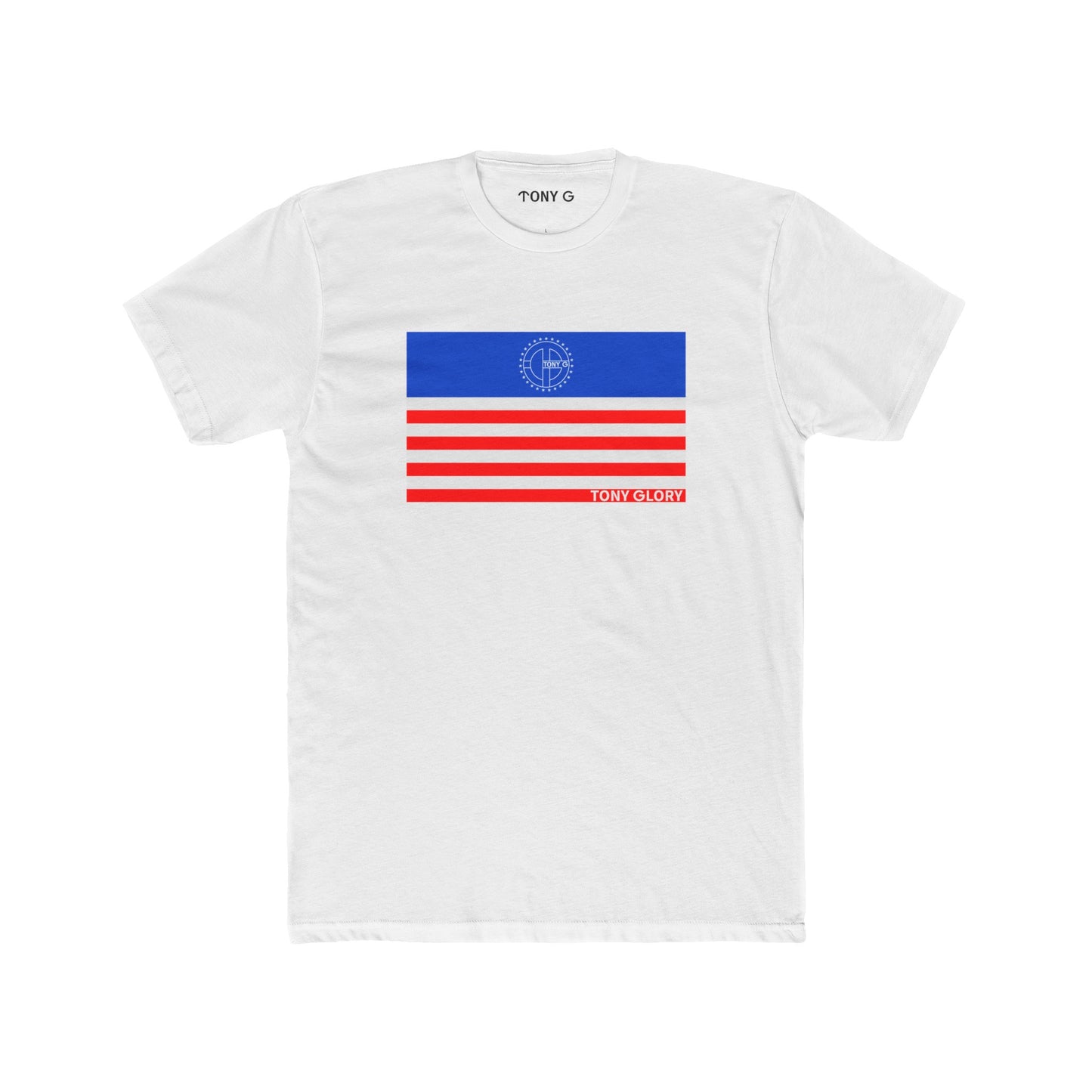 TONY Glory 2(USA) Men's Cotton Crew Tee, featuring the TONY Glory 2(USA) design