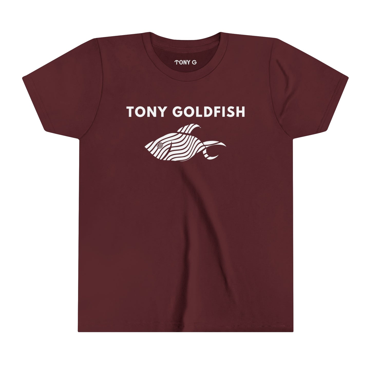 TONY Goldfish Youth Short Sleeve Tee, featuring the TONY Goldfish designs