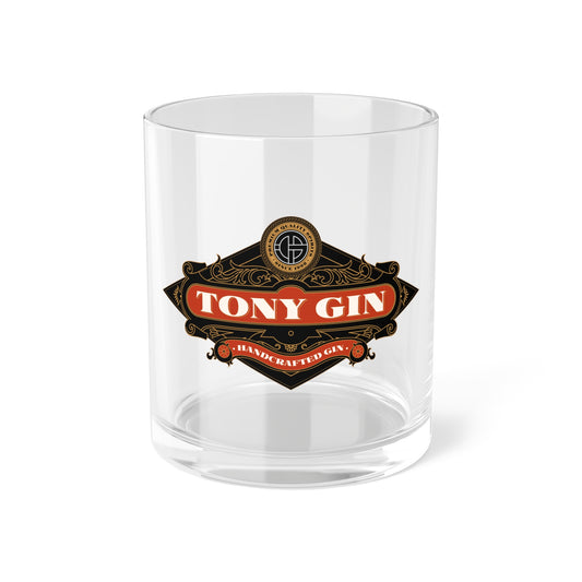 TONY Gin Bar Glass, featuring the TONY Gin design