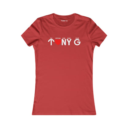 TONY G Women's Favorite Tee, adorned with the TONY G Heart design