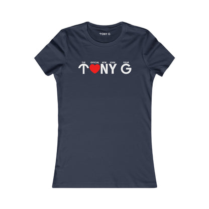 TONY G Women's Favorite Tee, adorned with the TONY G Heart design