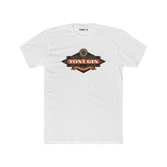TONY Gin Men's Cotton Crew Tee, featuring the TONY Gin design