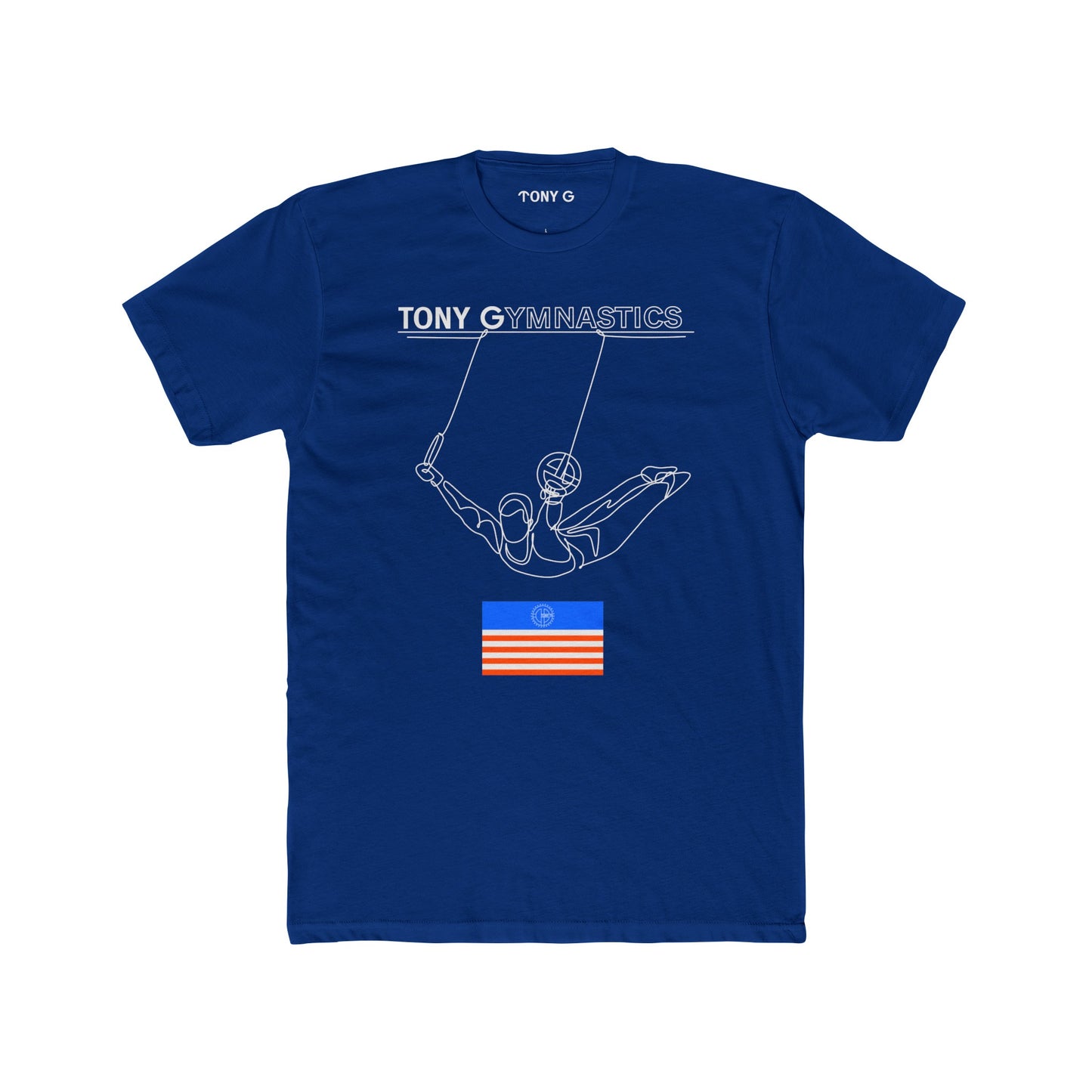 TONY Gymnastics Men's Cotton Crew Tee, featuring the TONY Gymnastics design