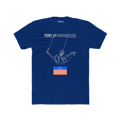 TONY Gymnastics Men's Cotton Crew Tee, featuring the TONY Gymnastics design