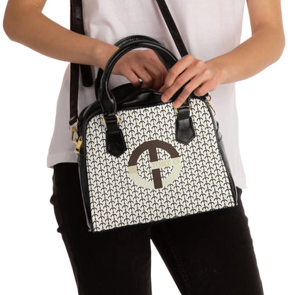 TONY G Shoulder Handbag, adorned with the TG Logo Vintage #2 Monogram Pattern