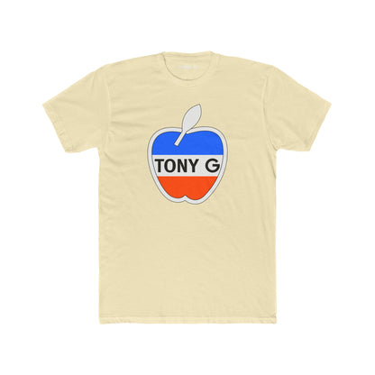 TONY G Men's Cotton Crew Tee, featuring the TONY G Apple design