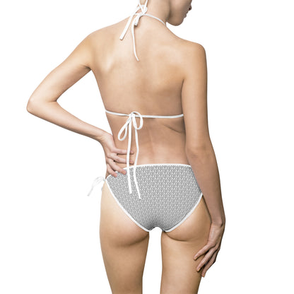 TONY G Women's Bikini Swimsuit, adorned with the TG Logo Outline Monogram Pattern