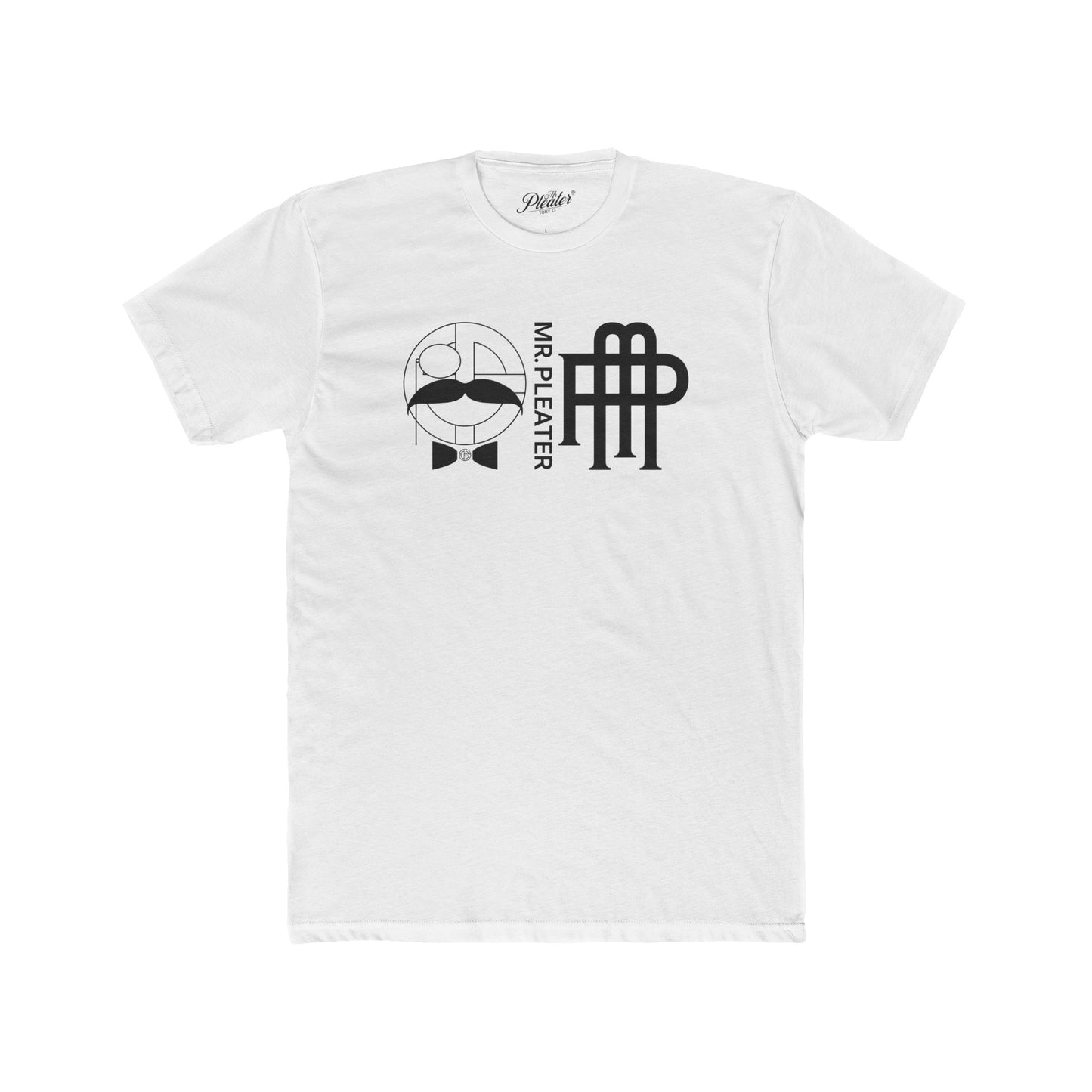 Mr. Pleater By TONY G Men's Cotton Crew Tee, featuring the Mr. Pleater Logo and Monogram