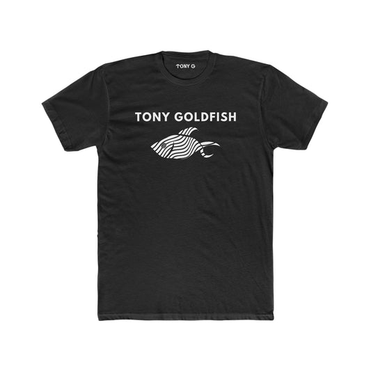 TONY Goldfish Men's Cotton Crew Tee, featuring the TONY Goldfish design