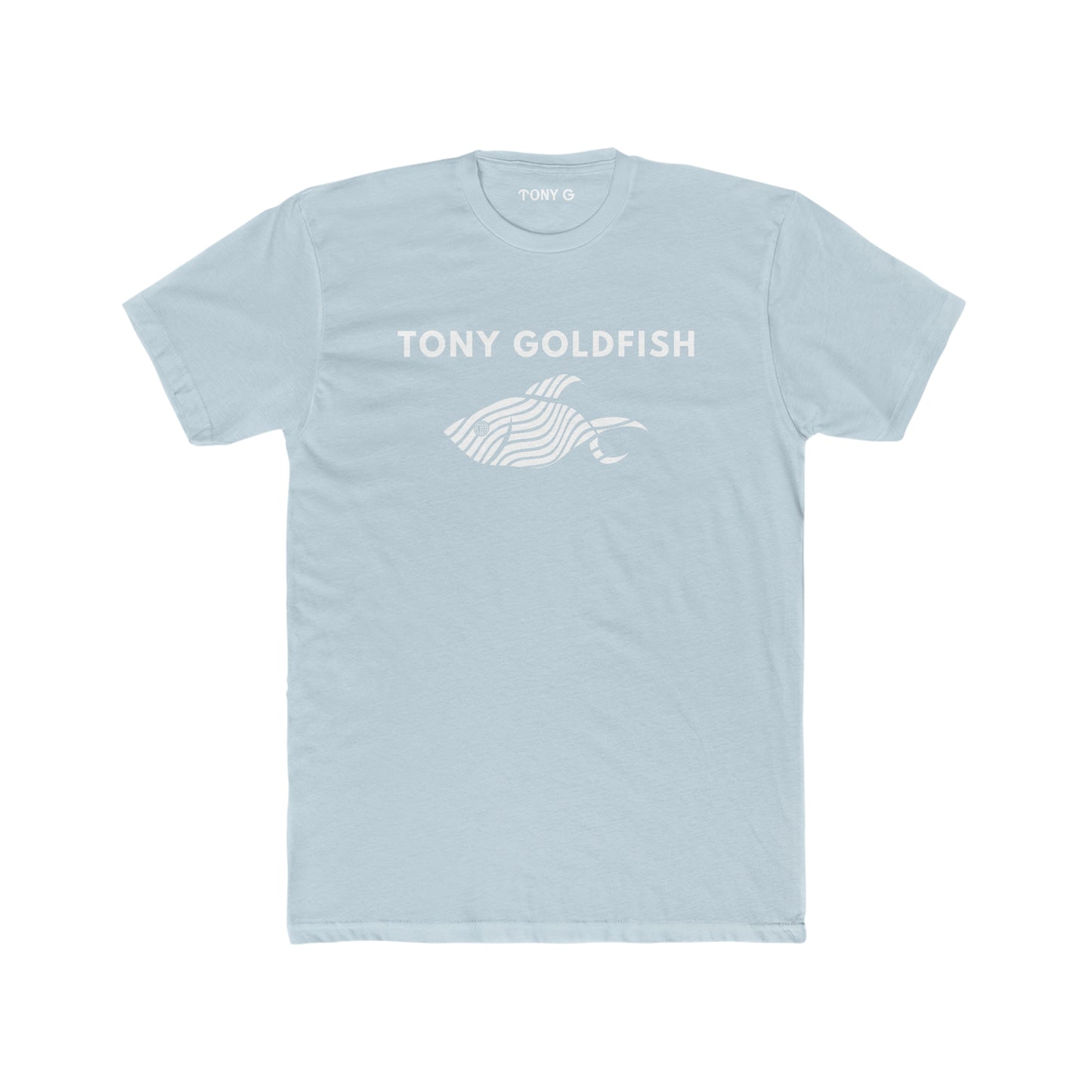 TONY Goldfish Men's Cotton Crew Tee, featuring the TONY Goldfish design