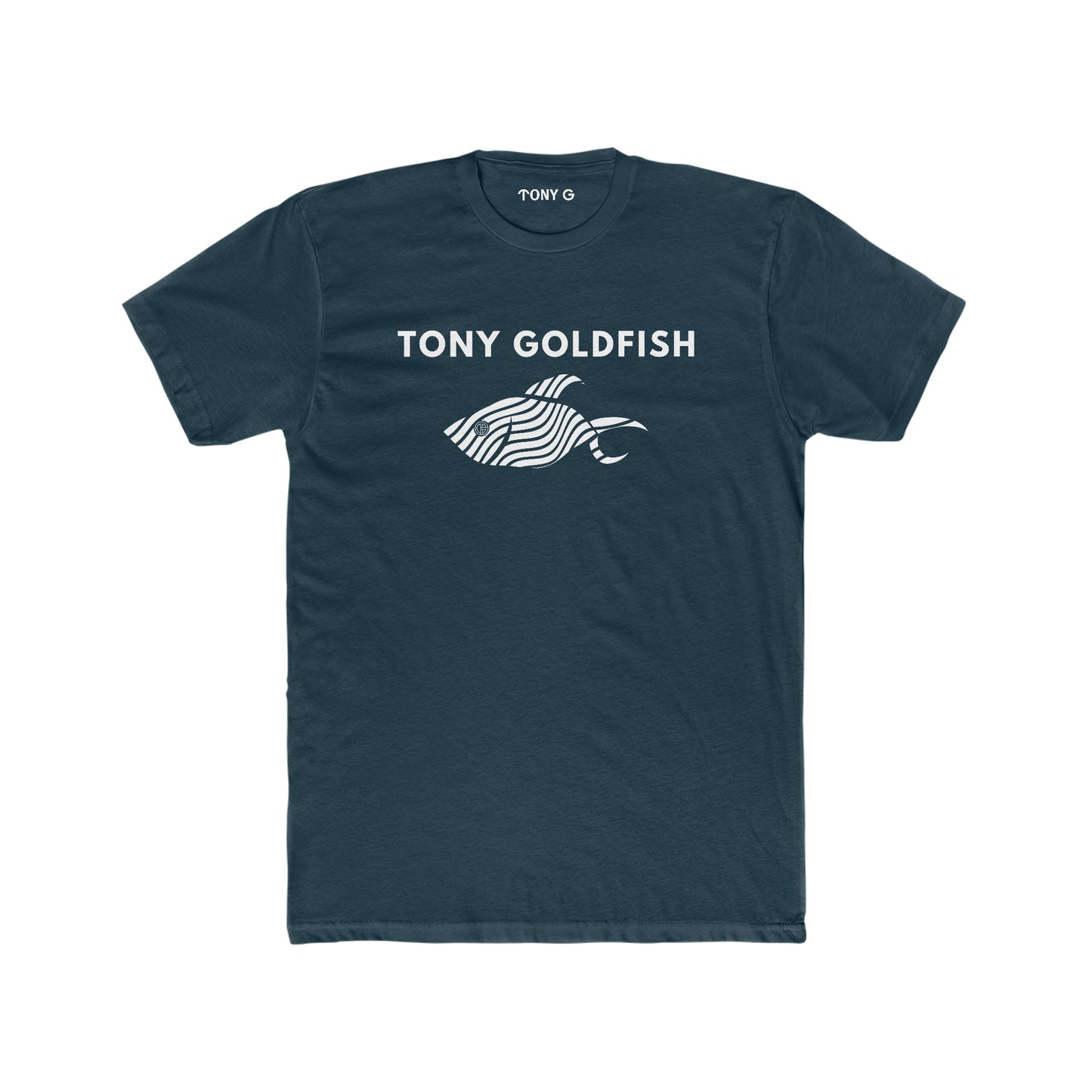 TONY Goldfish Men's Cotton Crew Tee, featuring the TONY Goldfish design