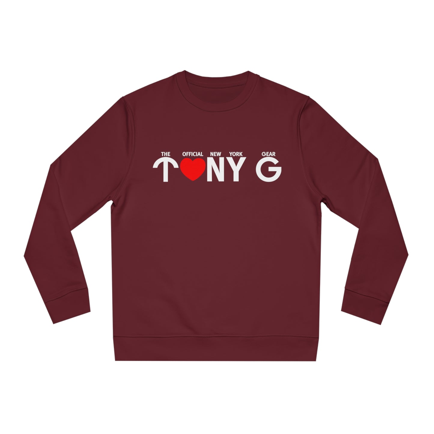 TONY G Unisex Changer Sweatshirt, featuring the TONY G Heart design