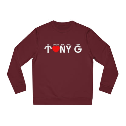 TONY G Unisex Changer Sweatshirt, featuring the TONY G Heart design