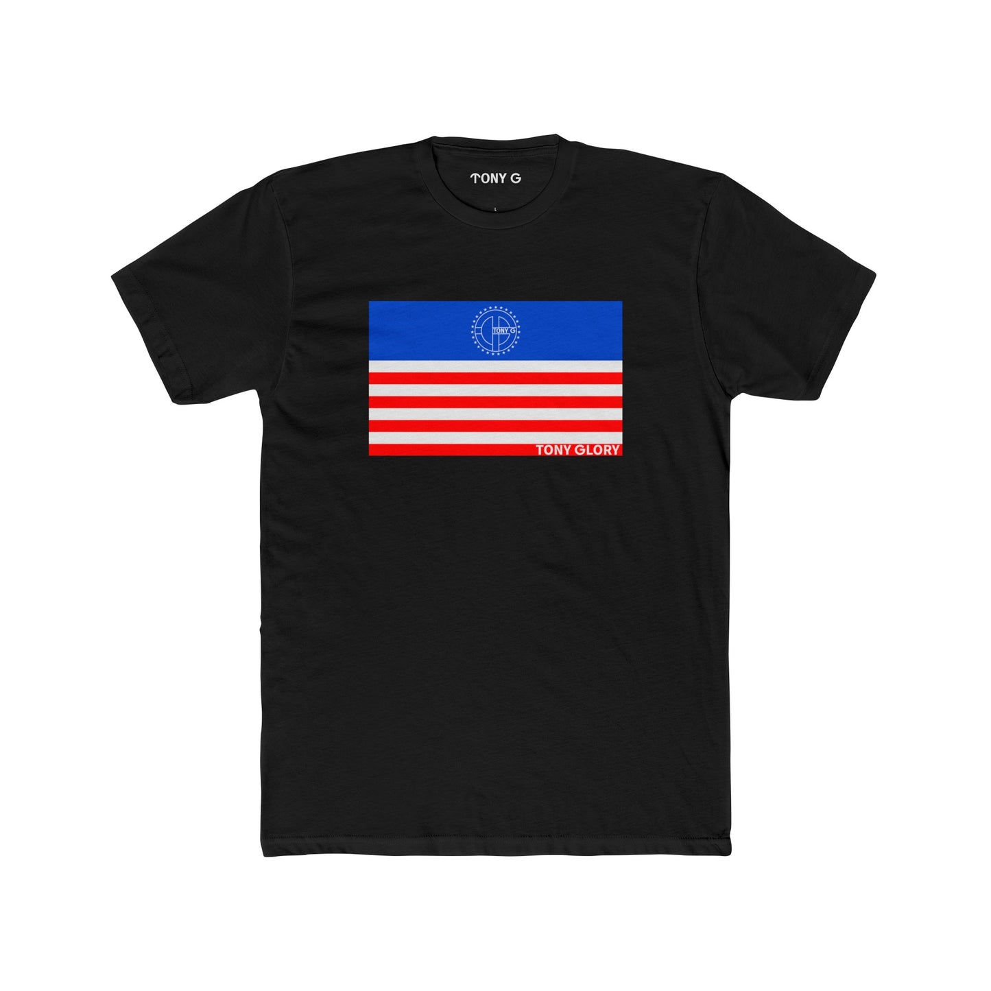TONY Glory 2(USA) Men's Cotton Crew Tee, featuring the TONY Glory 2(USA) design