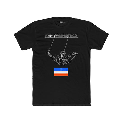 TONY Gymnastics Men's Cotton Crew Tee, featuring the TONY Gymnastics design