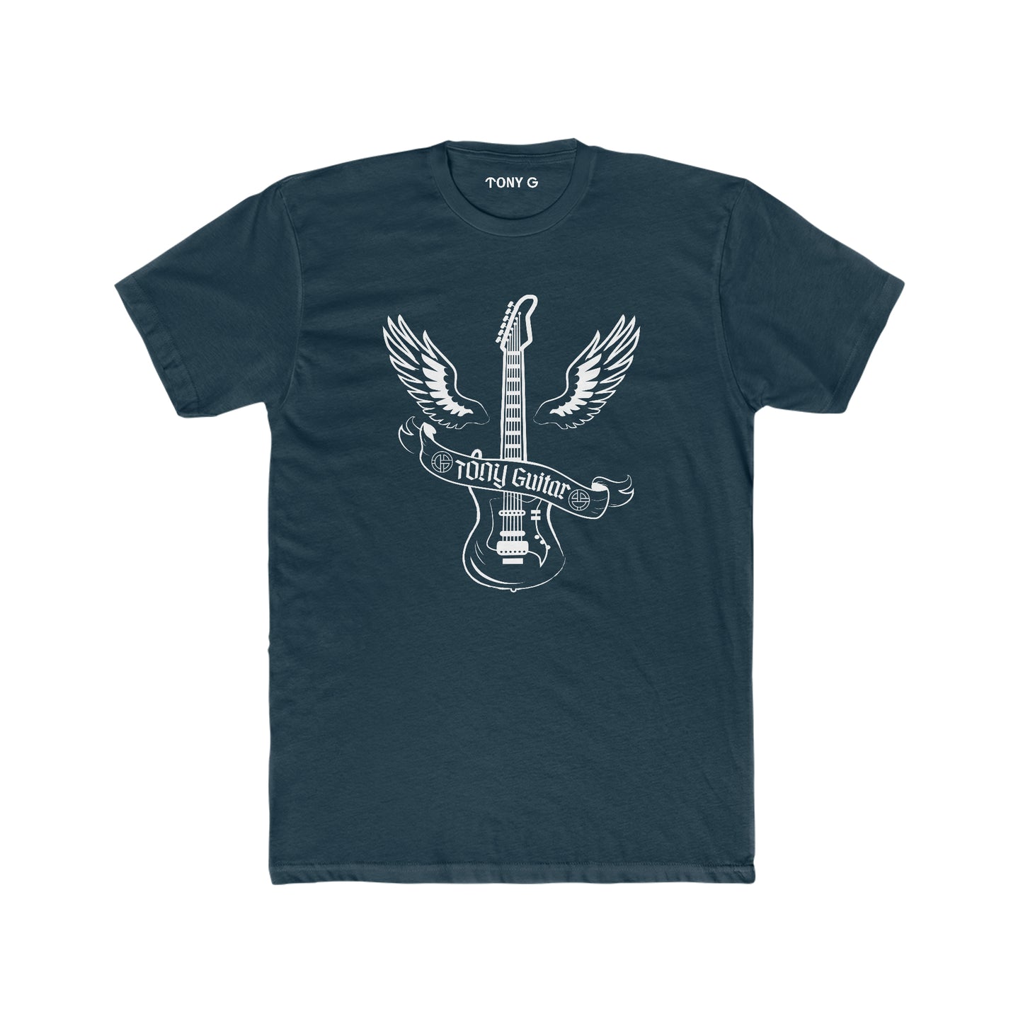 TONY Guitar Men's Cotton Crew Tee, featuring the TONY Guitar design