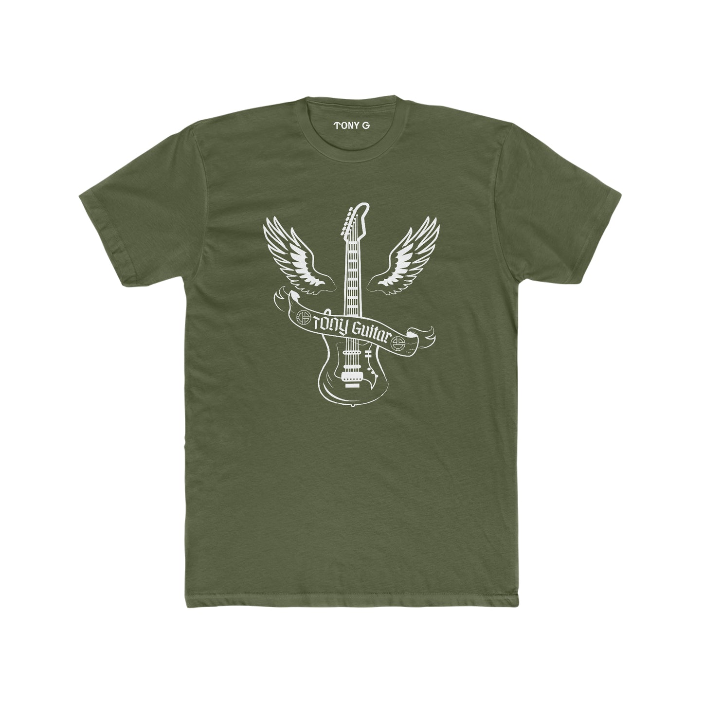 TONY Guitar Men's Cotton Crew Tee, featuring the TONY Guitar design