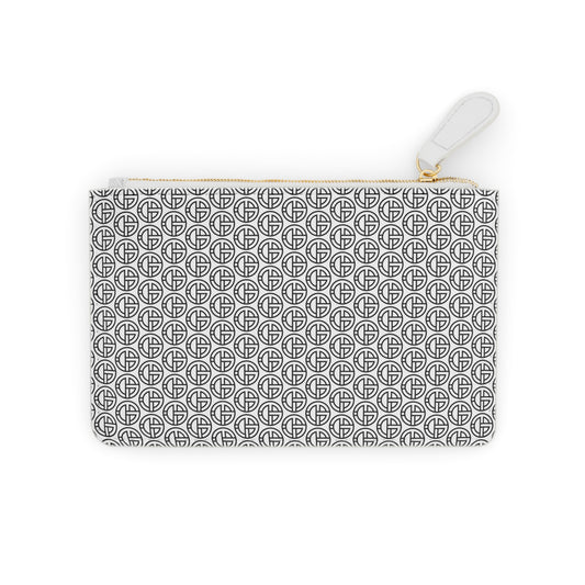 TONY G Mini Clutch Bag, adorned with the TG Logo Outline Monogram Pattern
