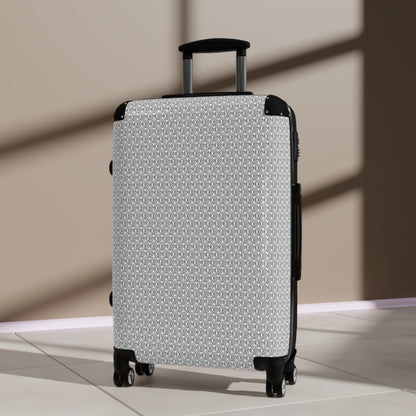 TONY G Suitcase, featuring the TG Logo Outline Monogram Pattern