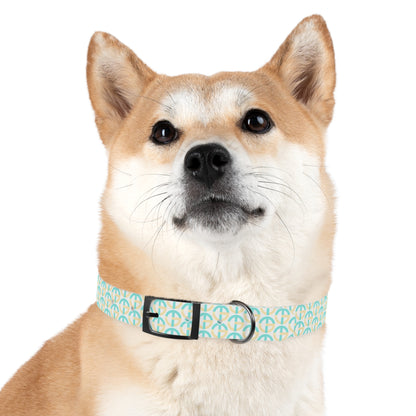 TONY G Dog Collar, featuring the TG Logo #3 Monogram Pattern