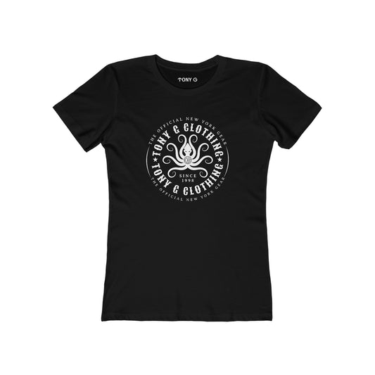 TONY Gamochonia 1 Women's Feminine Cut Classic Boyfriend Tee, featuring the TONY Gamochonia 1 design