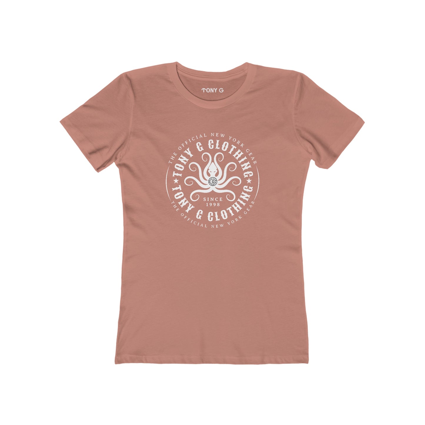 TONY Gamochonia 1 Women's Feminine Cut Classic Boyfriend Tee, featuring the TONY Gamochonia 1 design