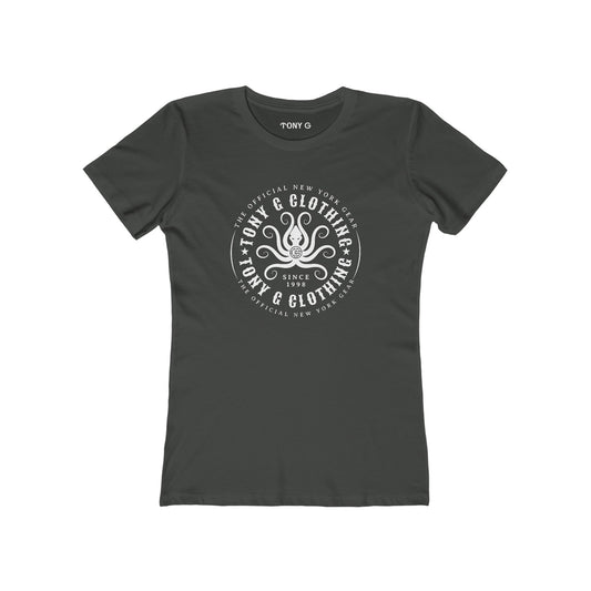 TONY Gamochonia 1 Women's Feminine Cut Classic Boyfriend Tee, featuring the TONY Gamochonia 1 design