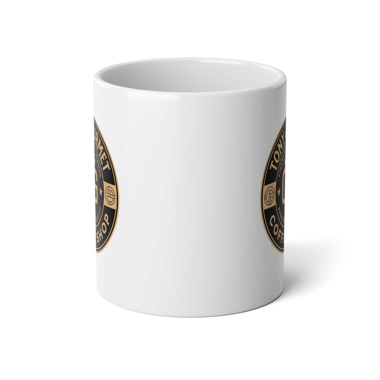 TONY Gourmet Jumbo Mug, 20oz, featuring the TONY Gourmet design