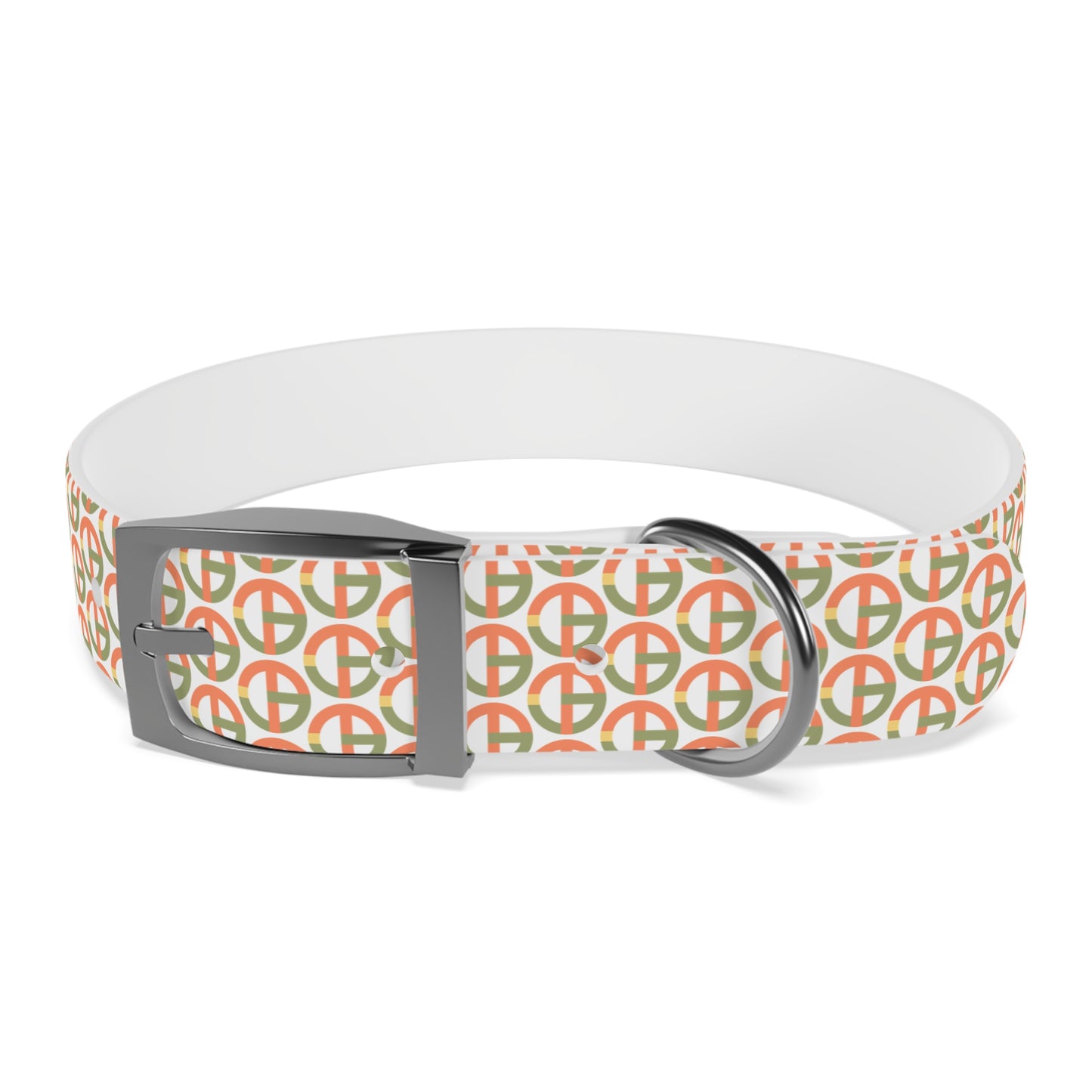 TONY G Dog Collar, featuring the TG Logo #1 Monogram Pattern