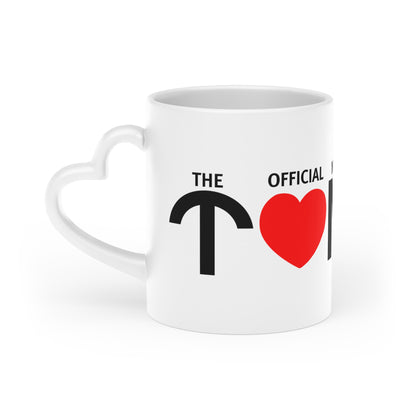 TONY G Heart-Shaped Mug Ceramic Mug, 11oz, featuring the TONY G Heart design