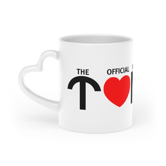 TONY G Heart-Shaped Mug Ceramic Mug, 11oz, featuring the TONY G Heart design