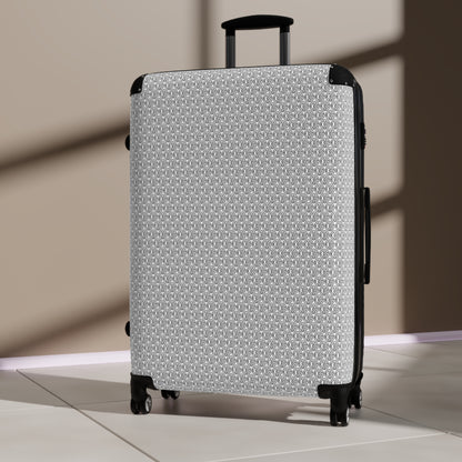 TONY G Suitcase, featuring the TG Logo Outline Monogram Pattern