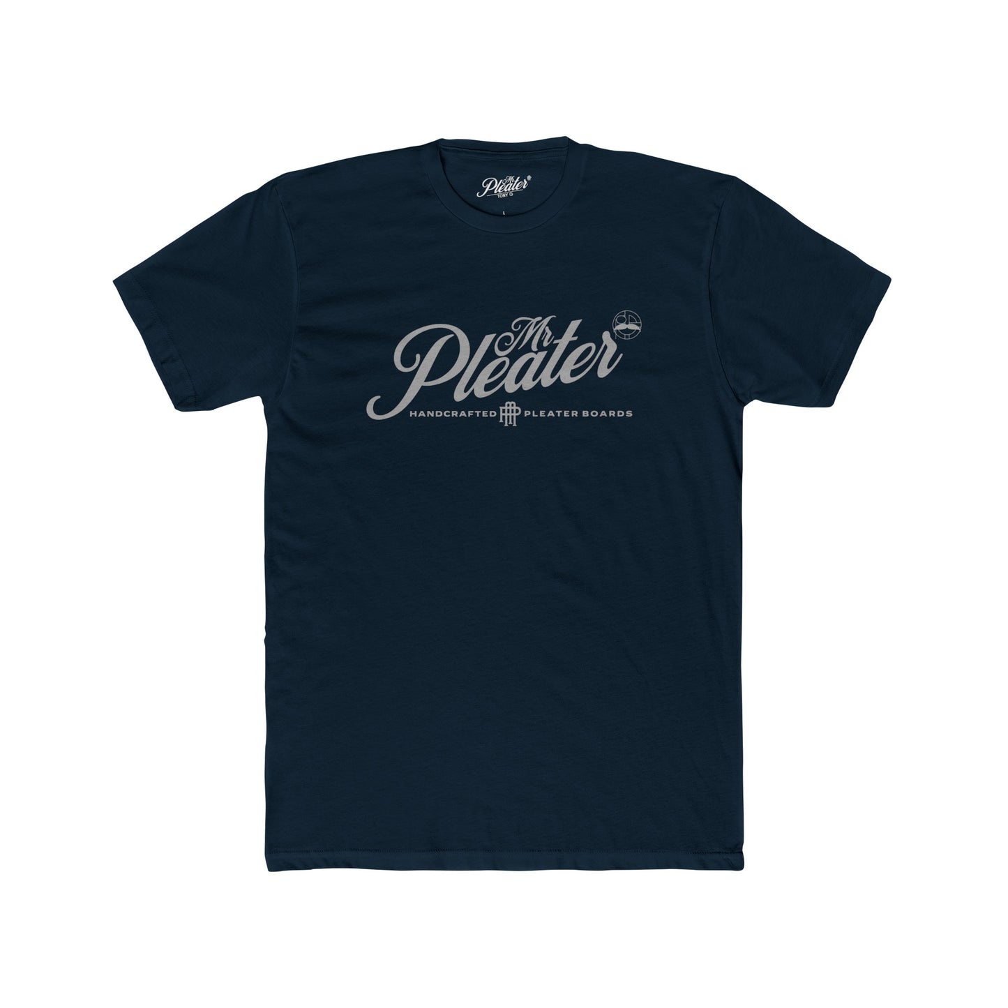 Mr. Pleater By TONY G Men's Cotton Crew Tee, featuring the Mr. Pleater Handcrafted Pleater Board 3 design