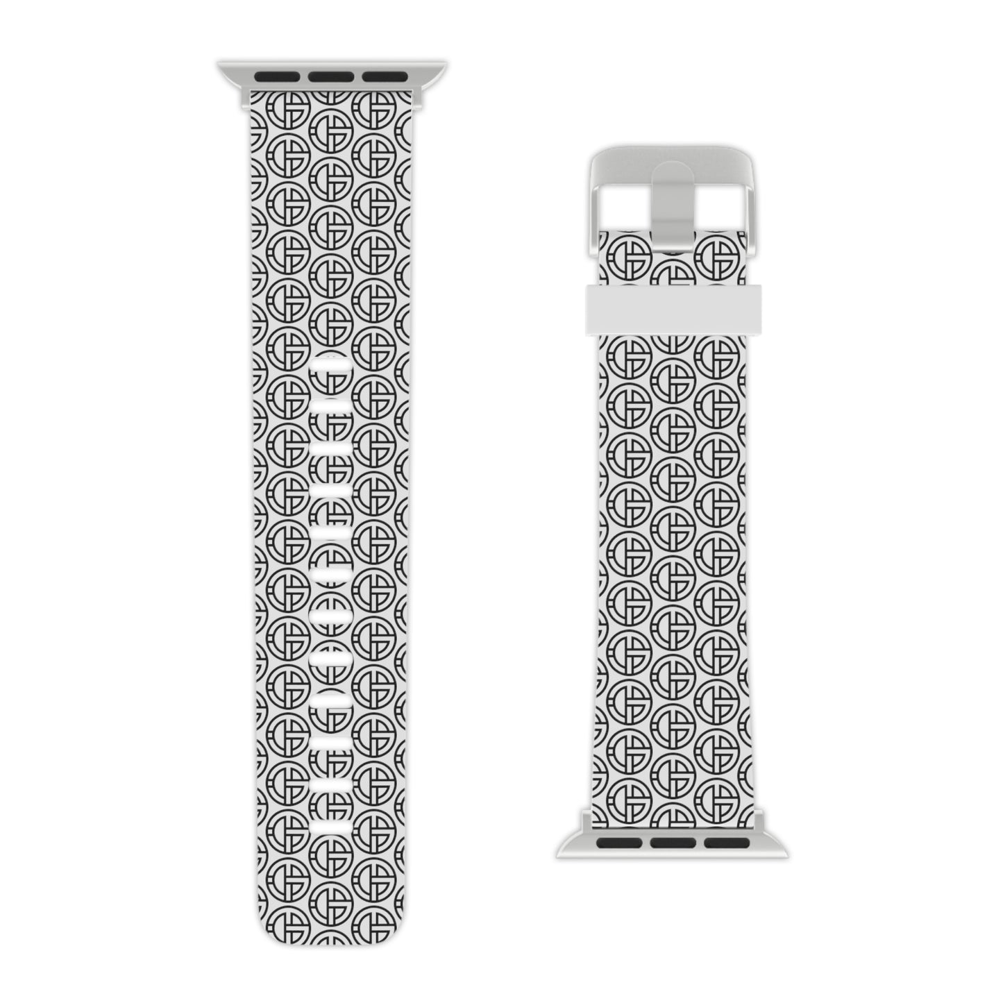 TONY G Watch Band for Apple Watch, featuring the TG Logo Outline Monogram Pattern